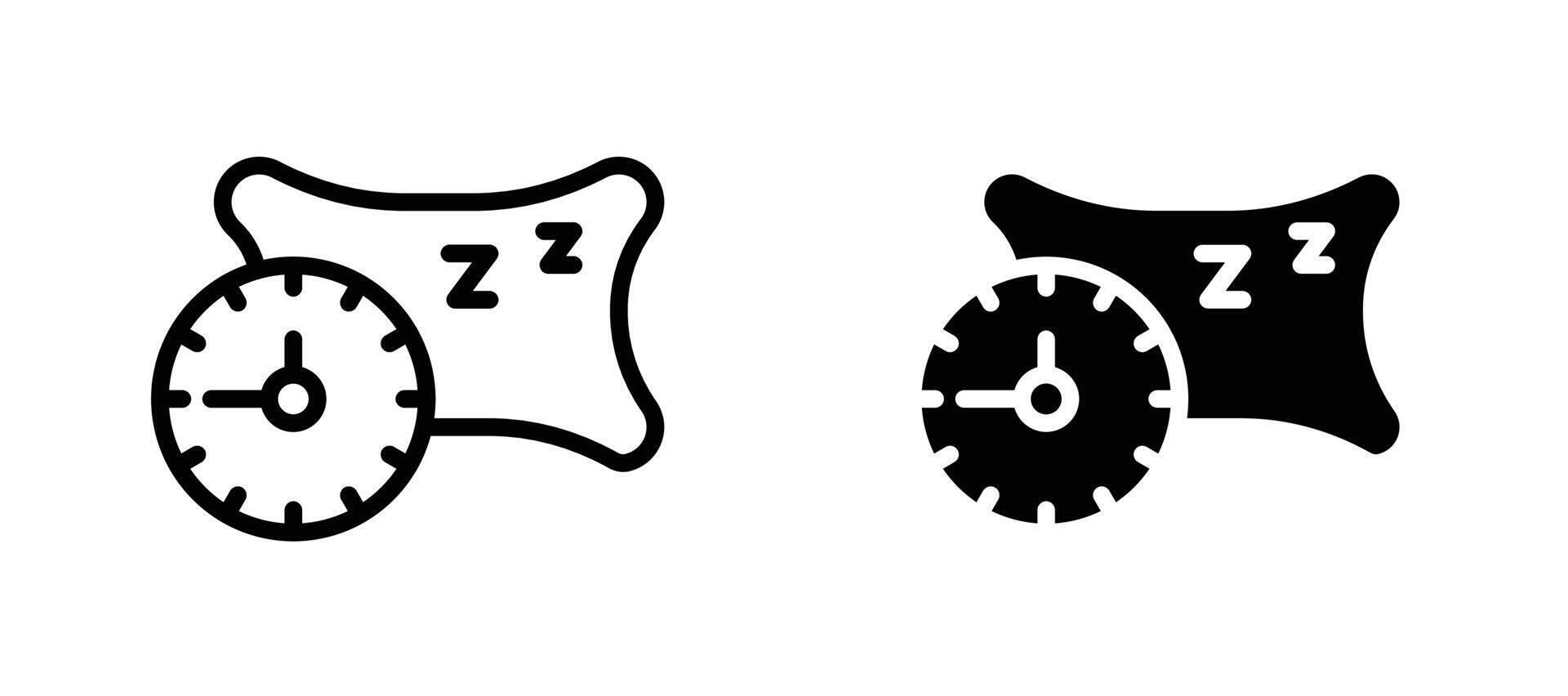 Bedtime icon stock illustration set vector