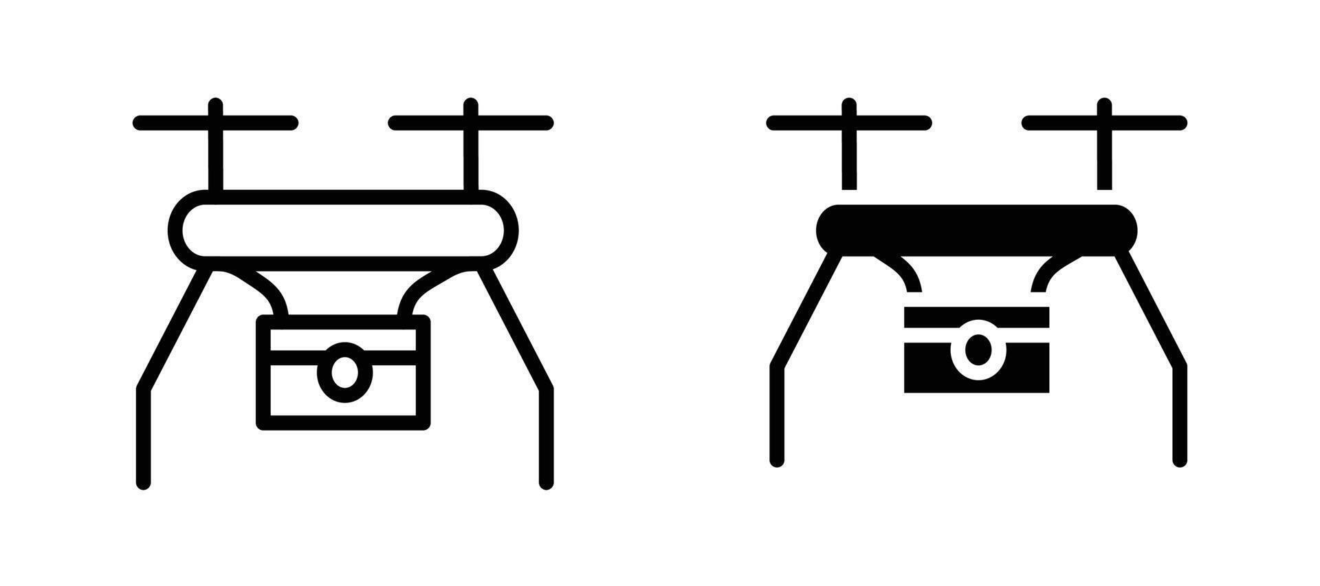 Drone icon stock illustration set vector
