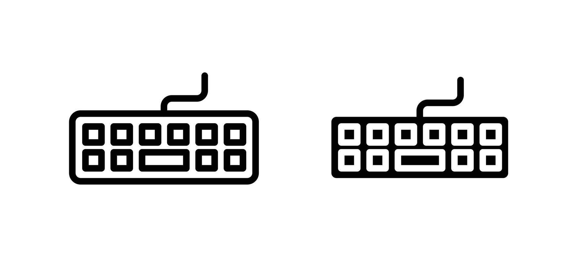 Keyboard icon stock illustration set vector