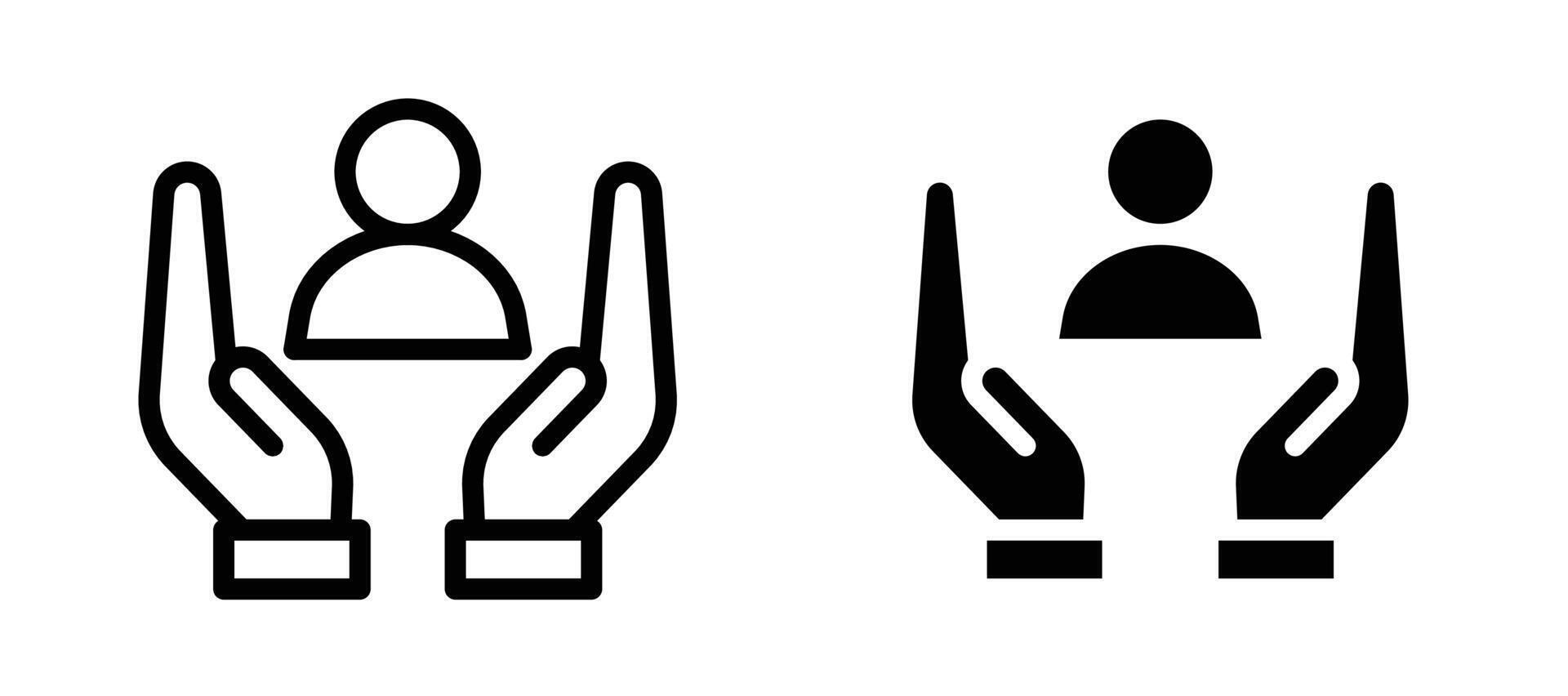 Retention icon stock illustration set vector