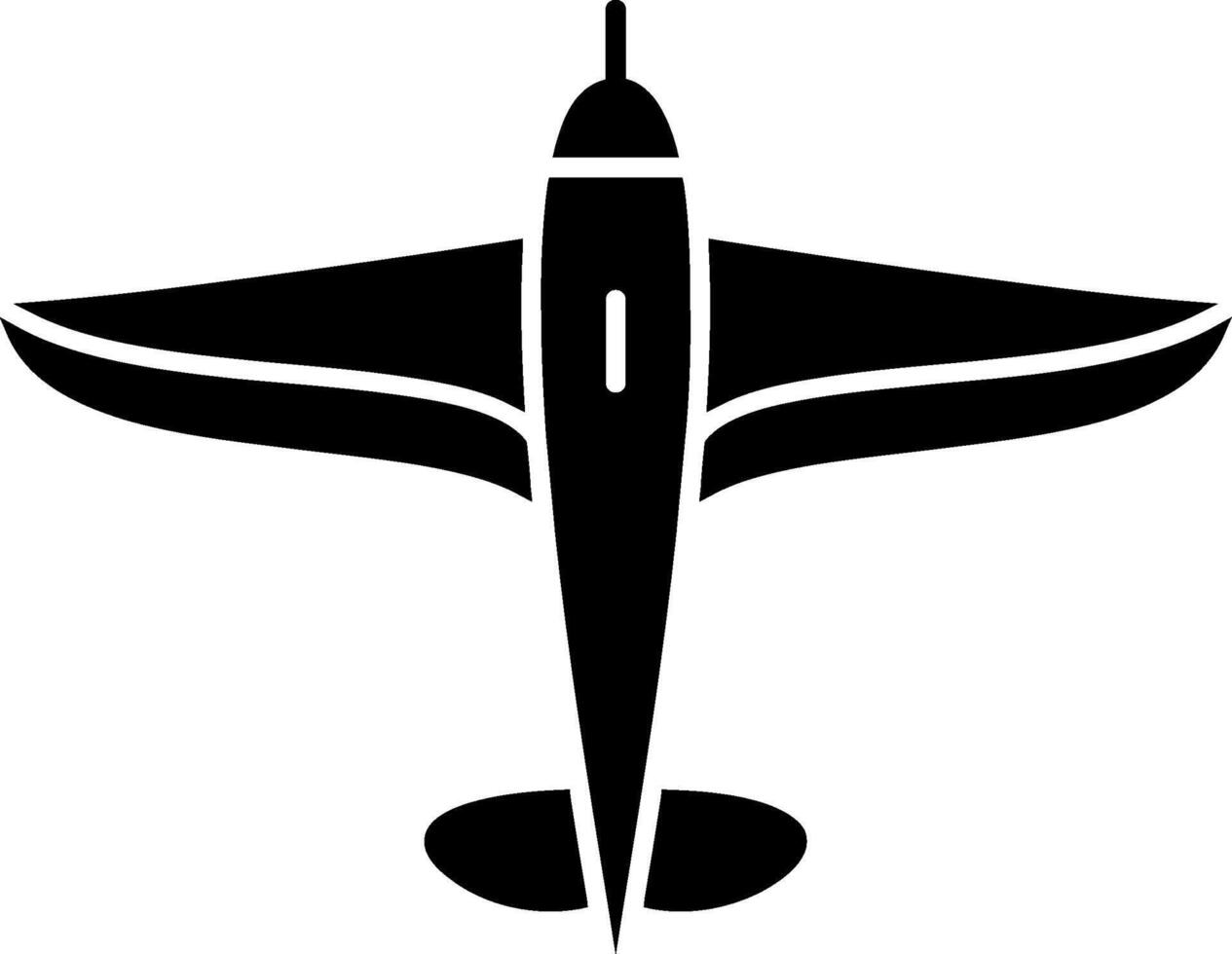 Plane Glyph IconDesign vector