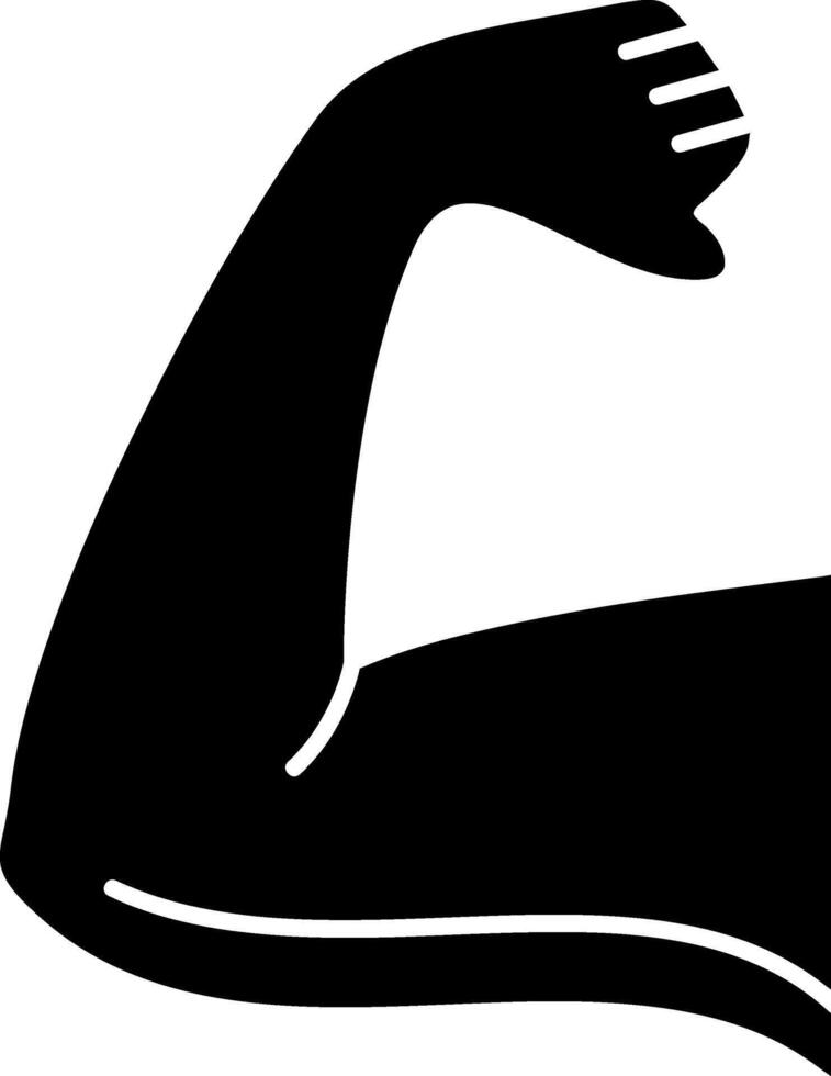 Arm Glyph Icon vector