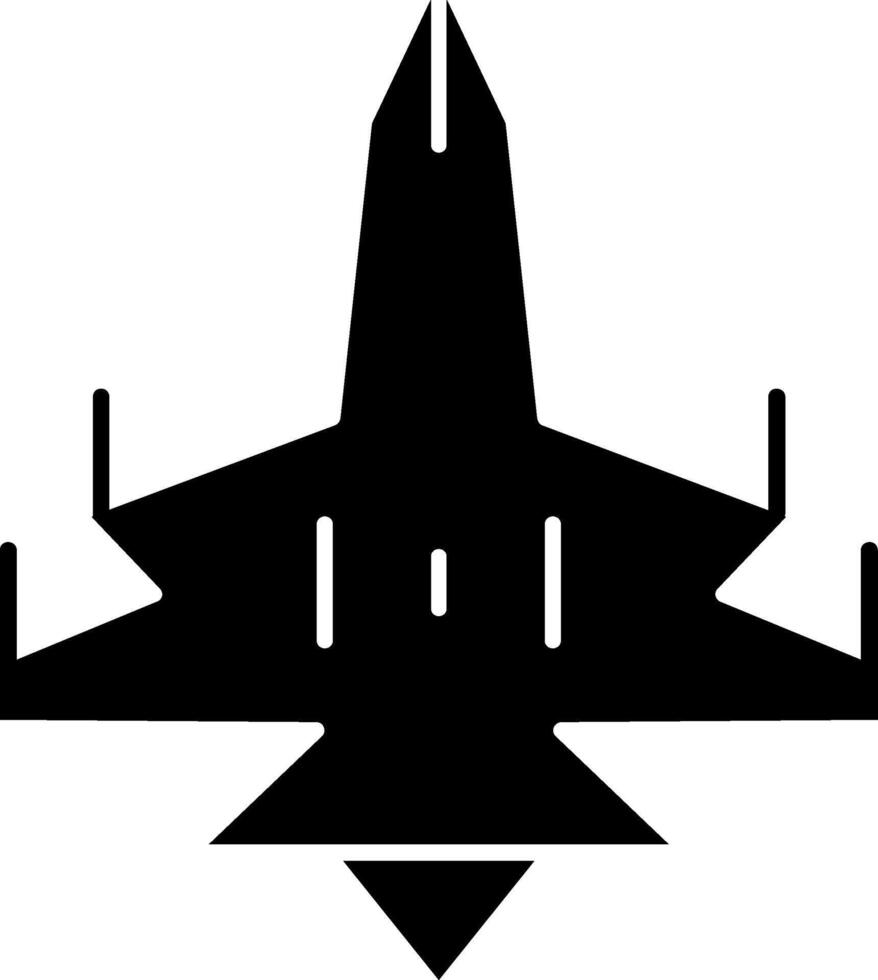 Jet Glyph Icon vector