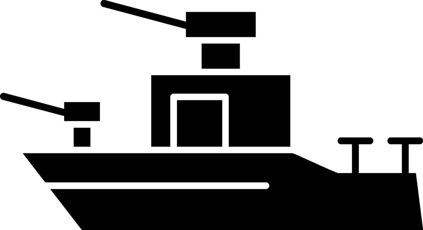 Ship Glyph Icon vector
