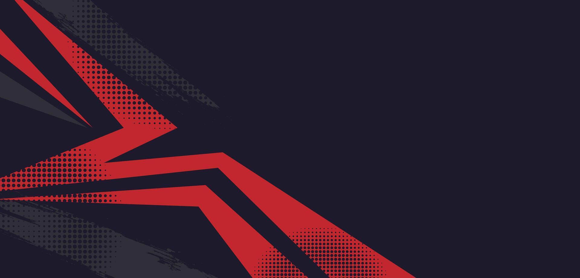 Abstract Red Paint Smears Over Dark Halftone Grunge Surface vector