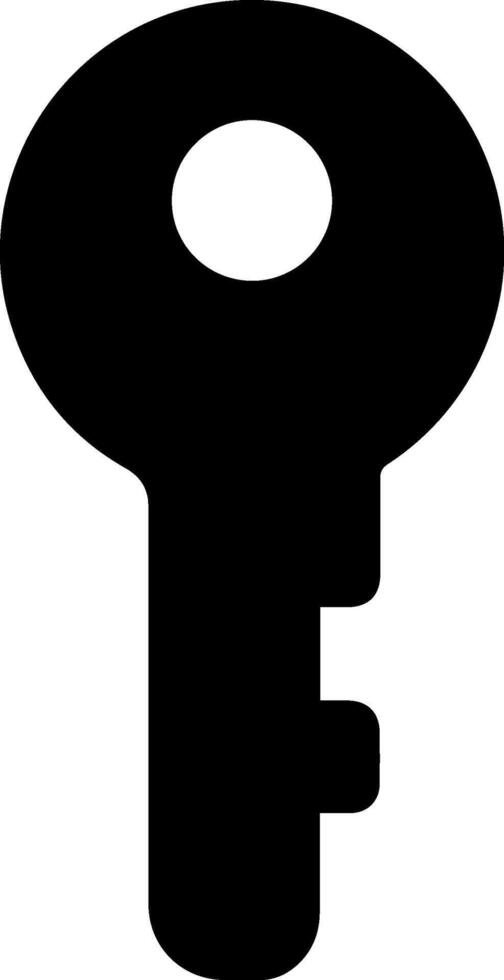 Illustration of key for door lock vector