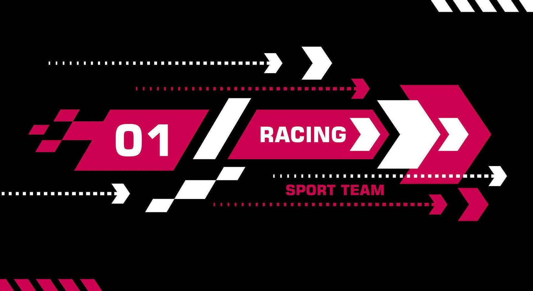 Racing background. Racing sport background design. Car race stripes. Speed line sticker design. Graphic sport decal element. Automobile decoration. Rally dynamic motion.. Racing design with arrow vector