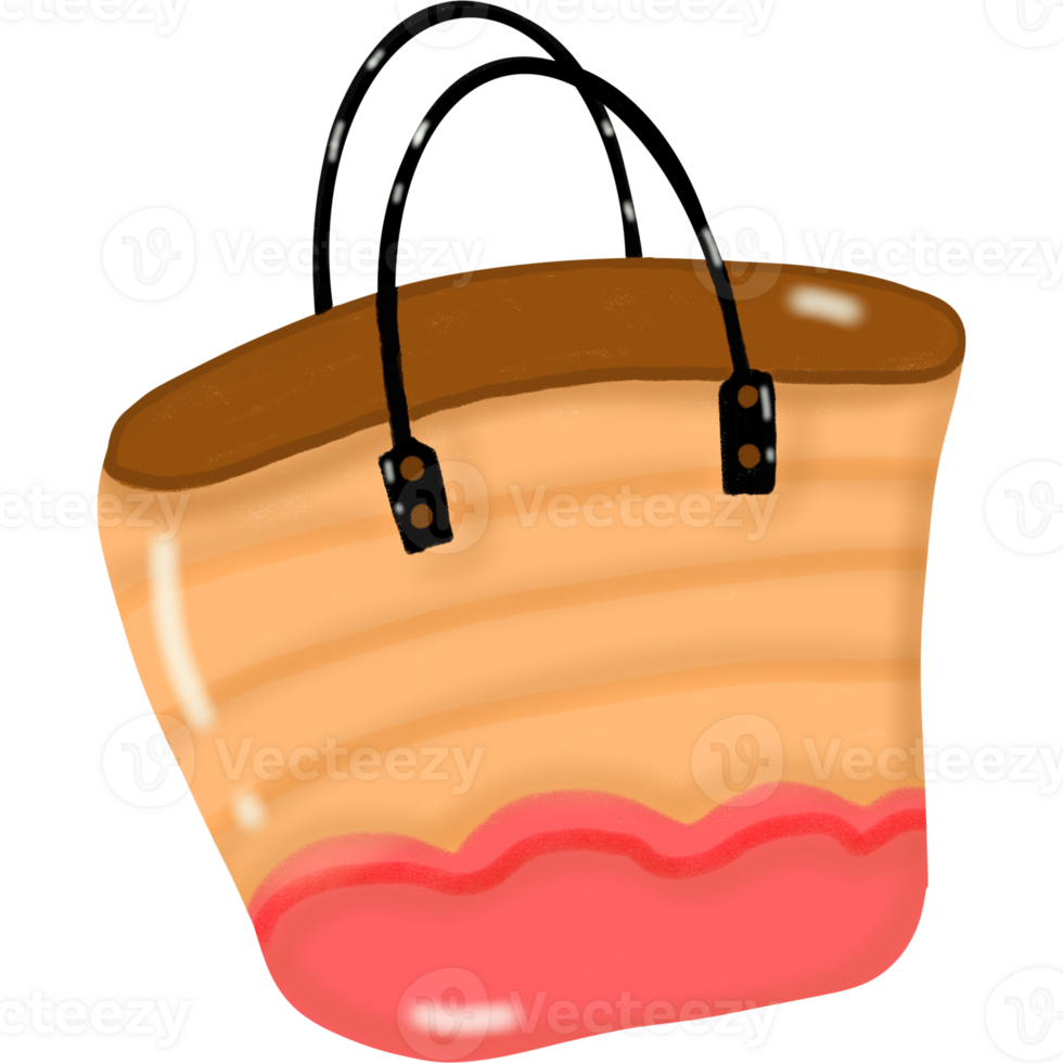 Summer beach bag png
