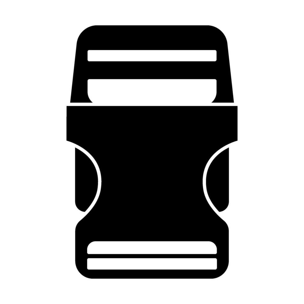 Backpack buckle illustration isolated on a white background. vector