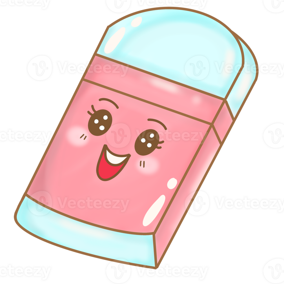 Digital composite image of pink eraser png