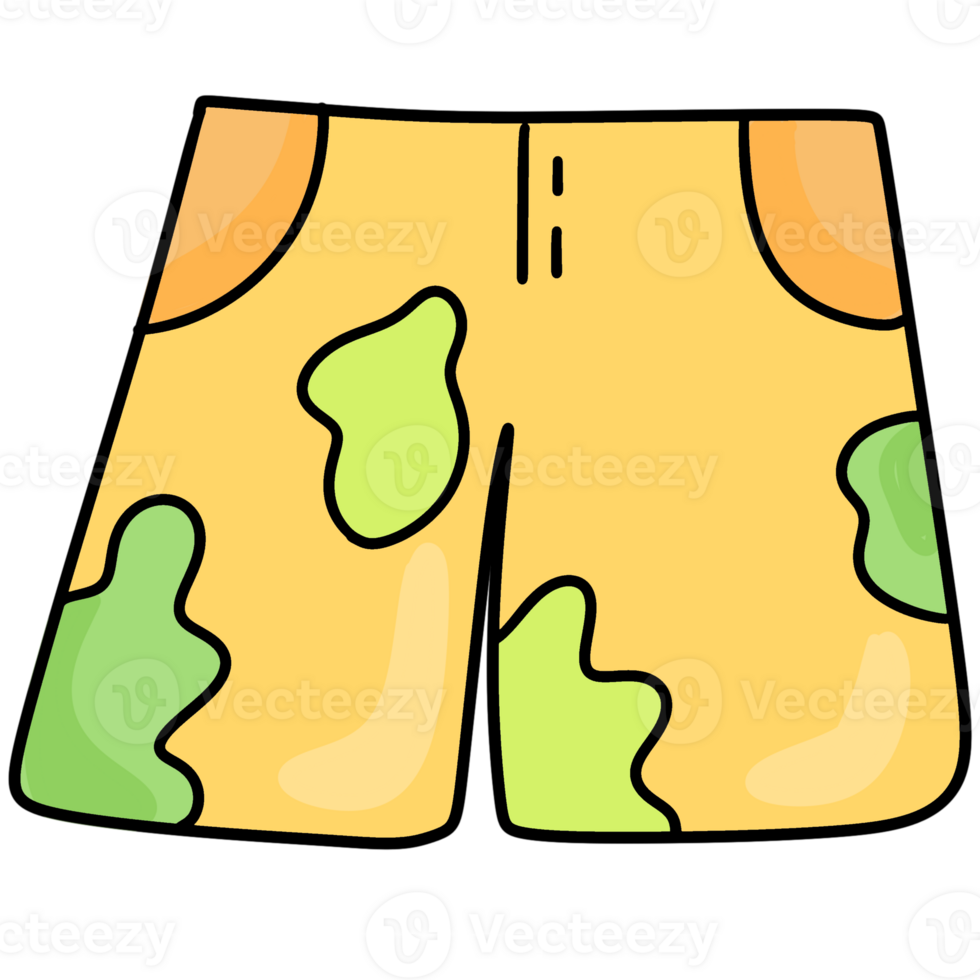 hawaii short pant , summer pants png