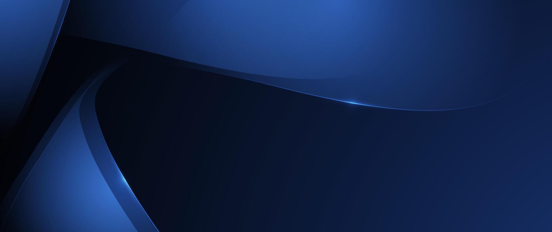 Aabstract dynamic geometric shape, wave flow line, light effect, and texture on blue gradient color for wallpaper, template banner. Illustration modern graphic design for futuristic background vector
