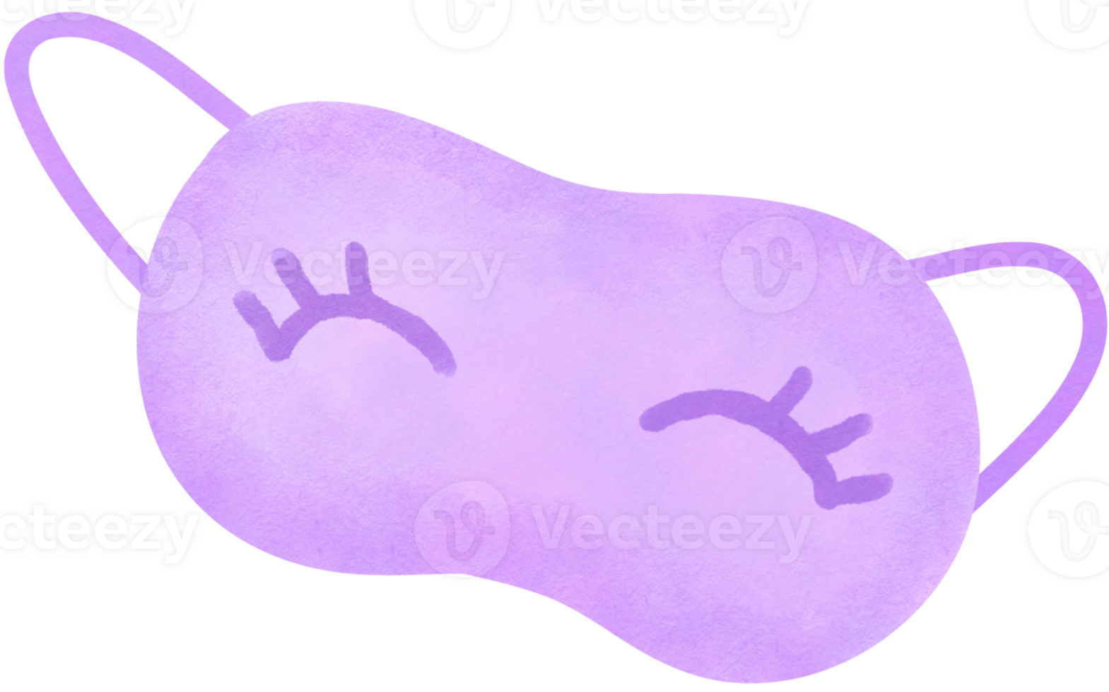 purple cat mask with eyes, sleep relax png