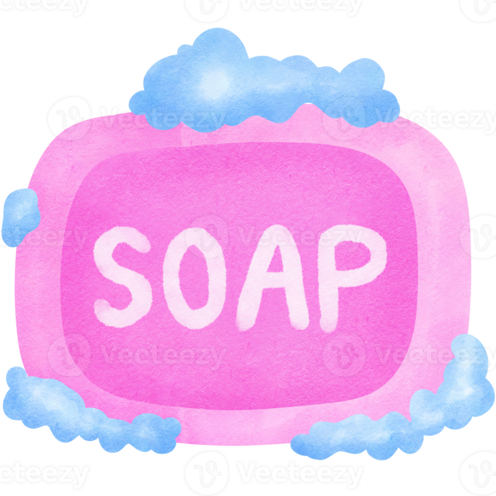 Pink soap transparent background png