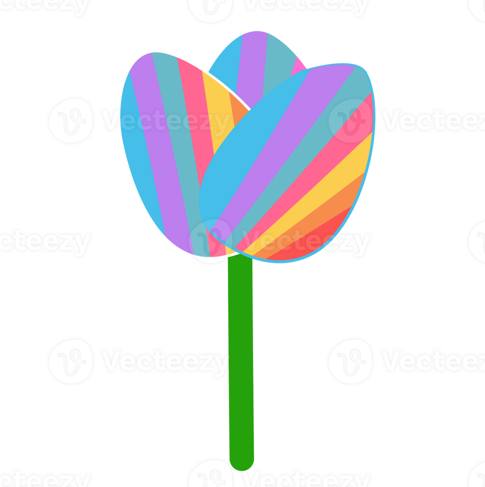 rainbow flower symbolizing LGBTQ png