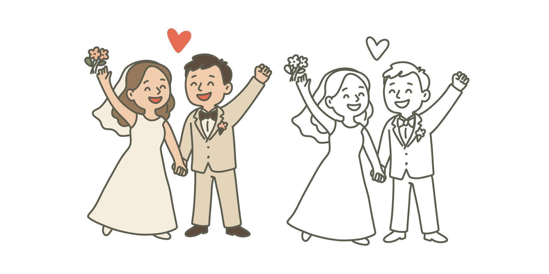 icons for wedding-related projects vector