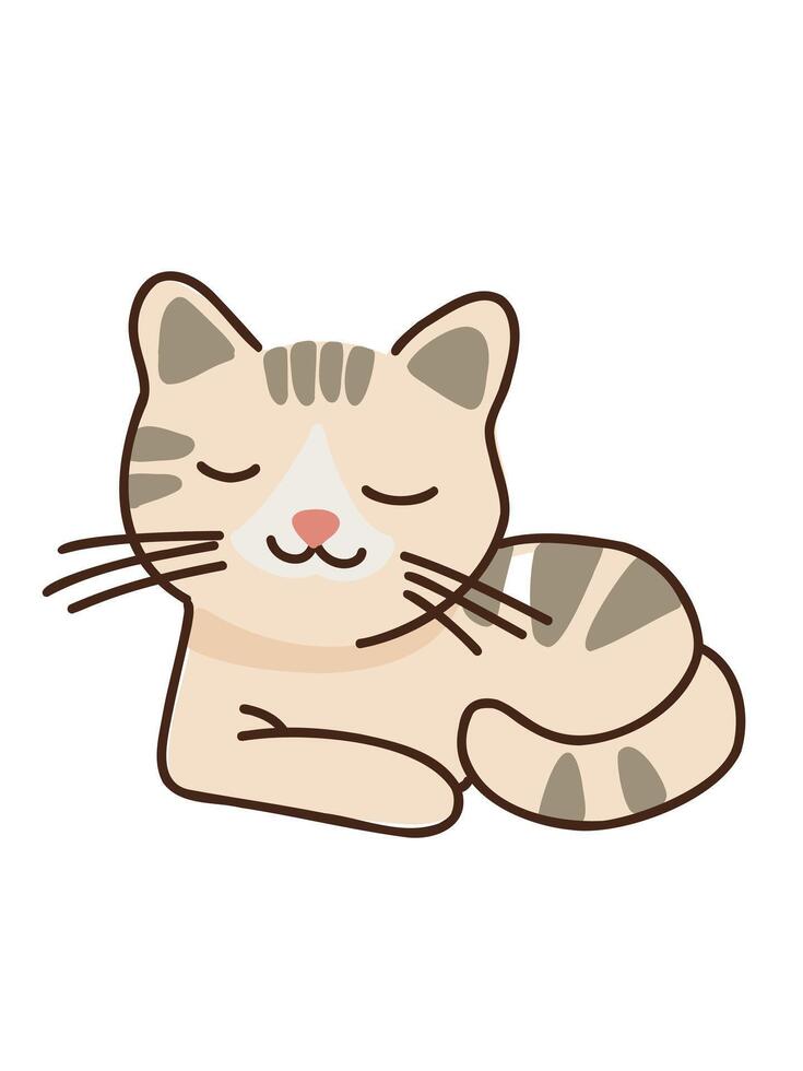playful cartoon cat design vector