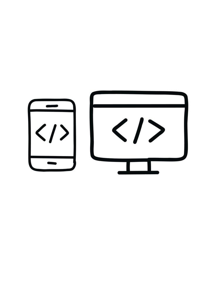 code development, software programming vector