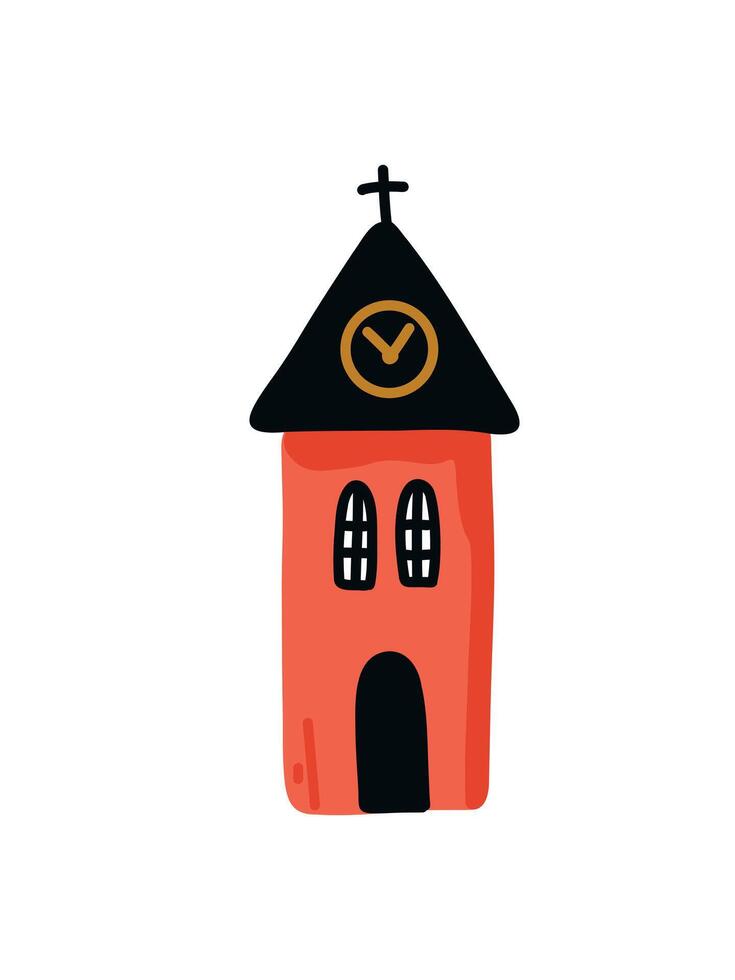 house in cartoon style vector