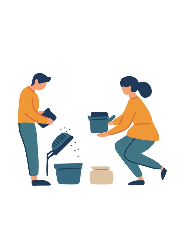 cleaning the room vector