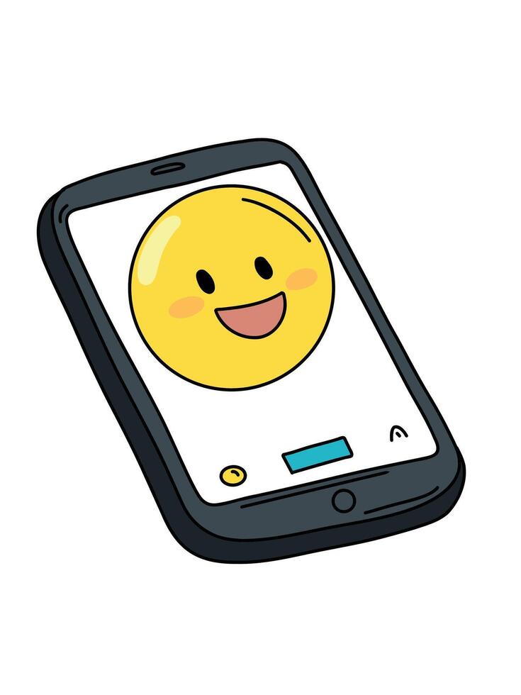 digital smile icon vector