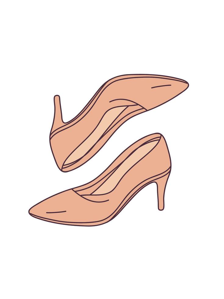 everyday chic shoes vector
