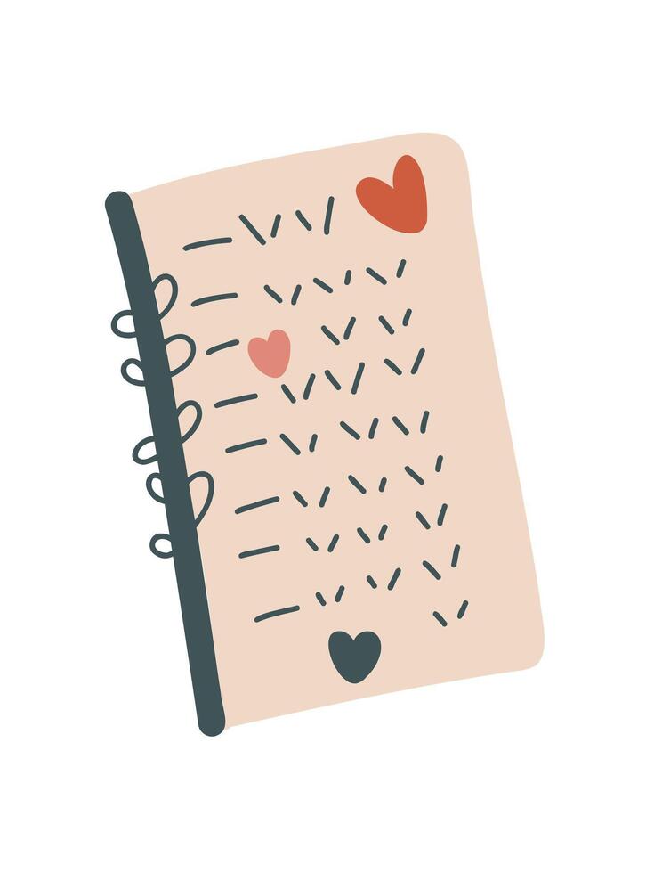 love checklist illustration vector