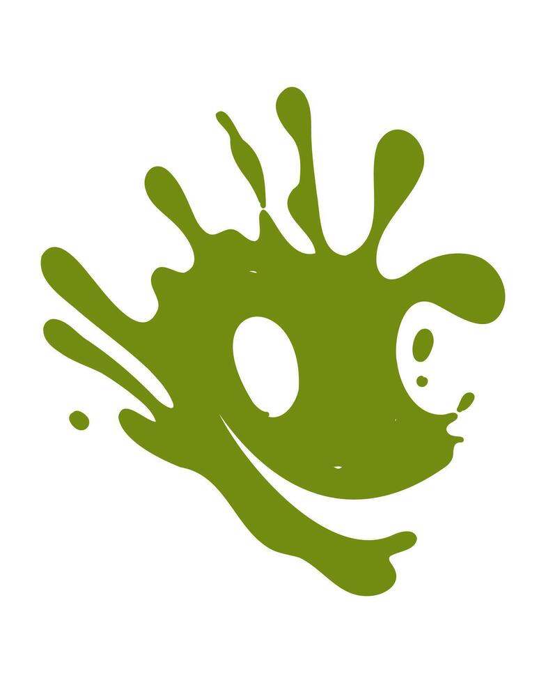 green blot art vector