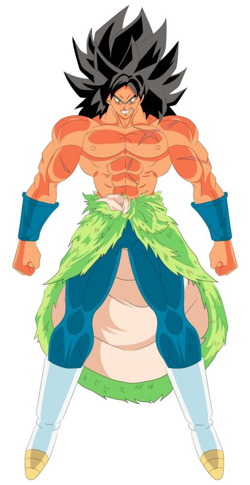 Full image of the character of Broly Ozaru blue suit png