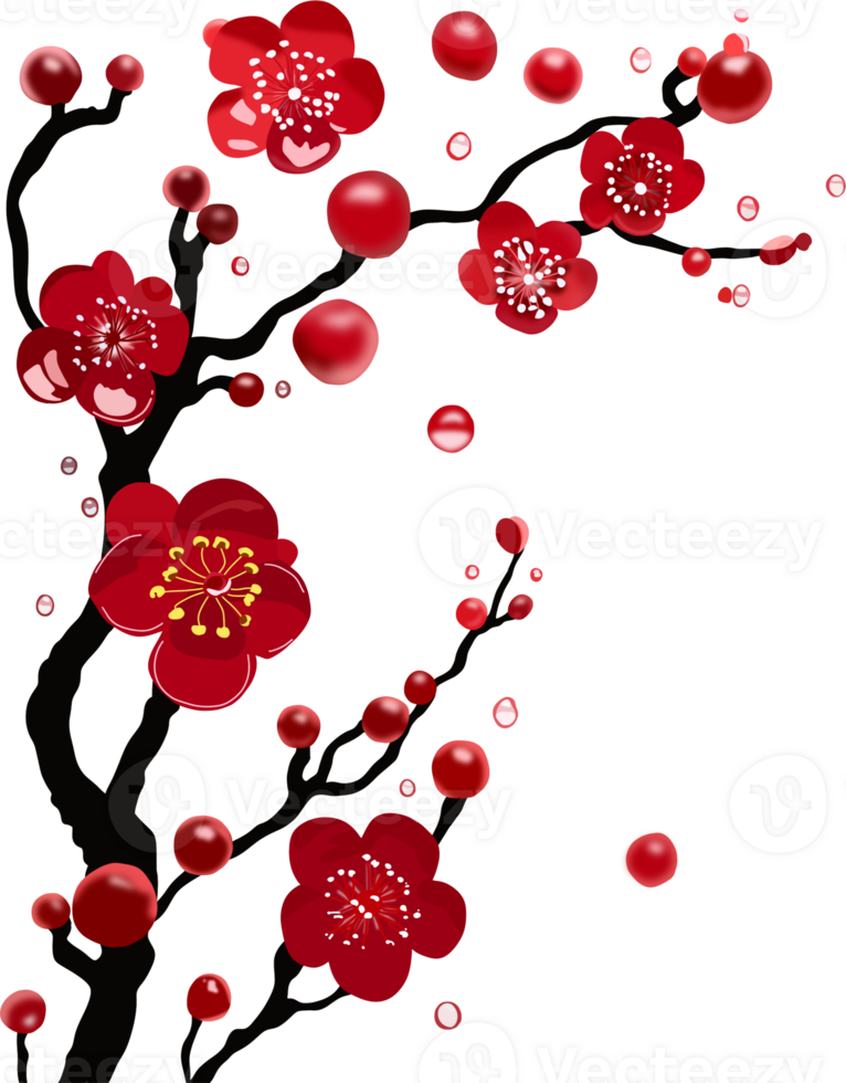 The vibrant crimson petals, adorned with delicate white accents, suggest a powerful bloom bringing forth new beginnings and hope. png