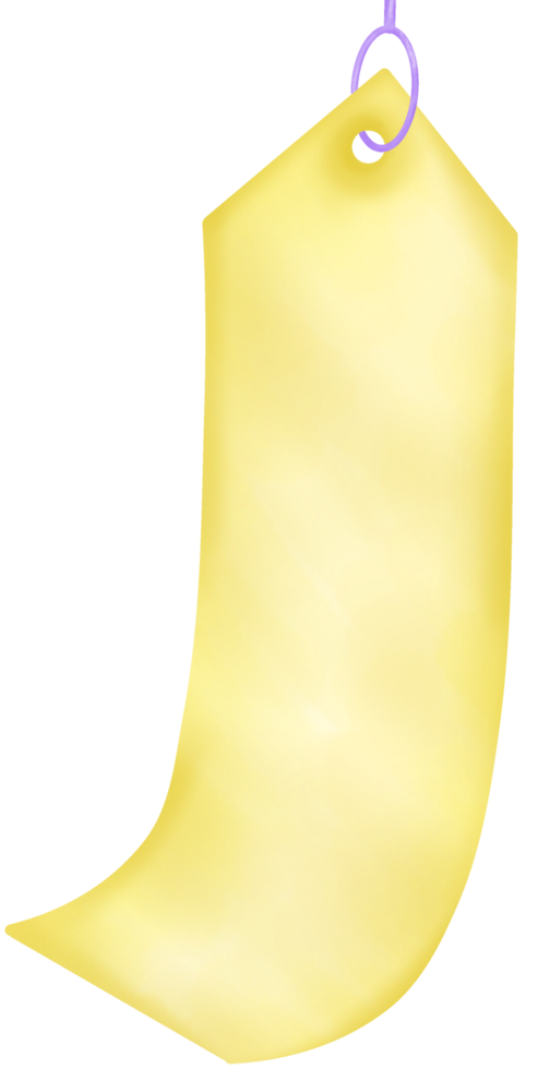 yellow tag or paper wishes png