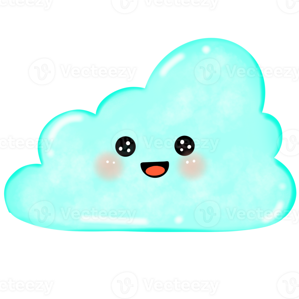 Cloudscape In Bright Blue Sky png