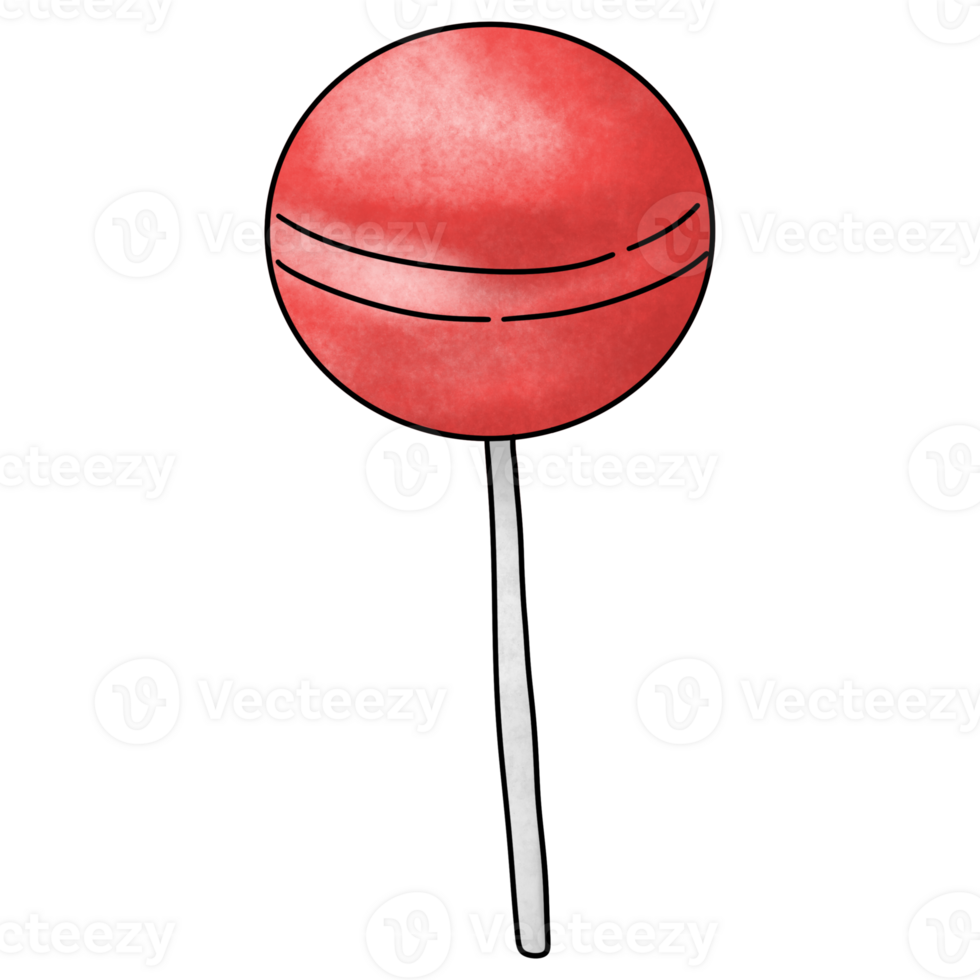 Red sweet lollipop png