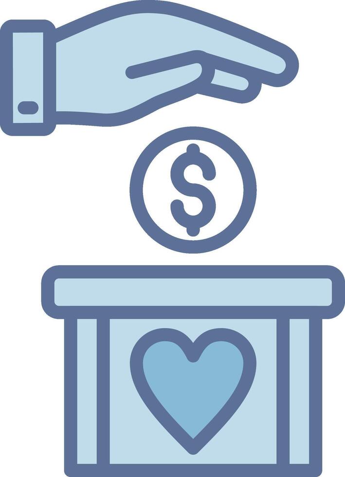 Donation Neon UI Symbol Sketch vector
