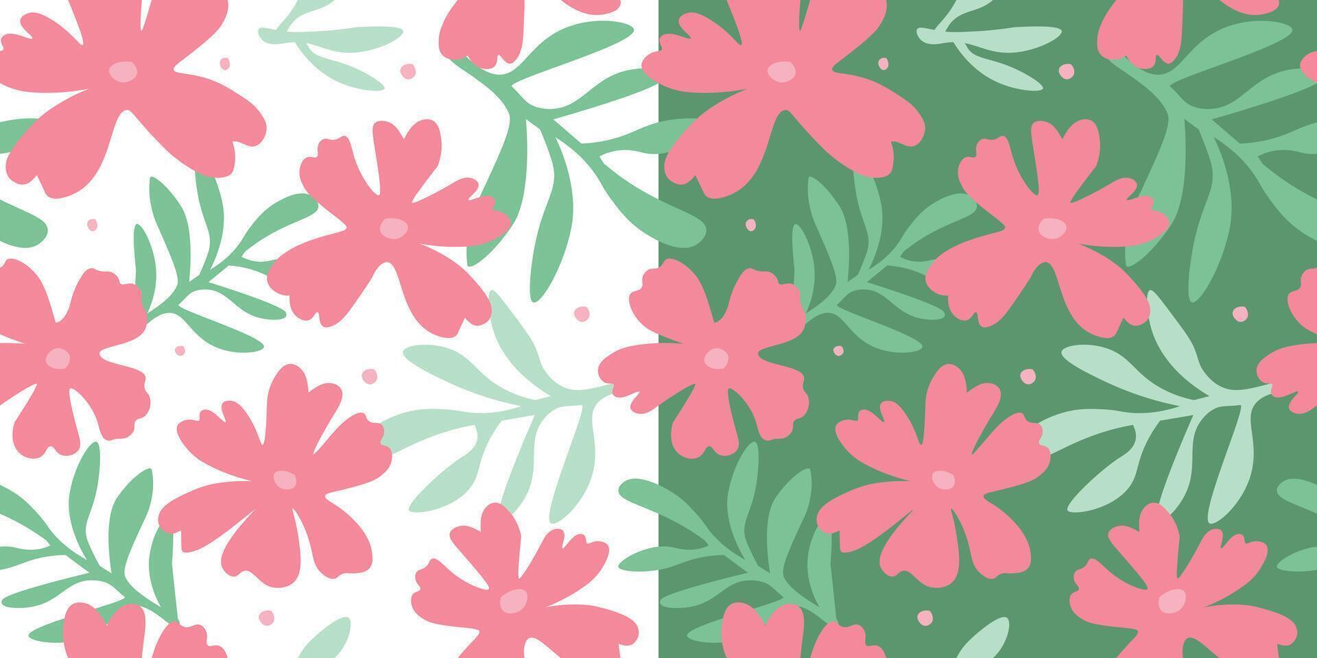Seamless pattern with abstract floral print. graphics. vector