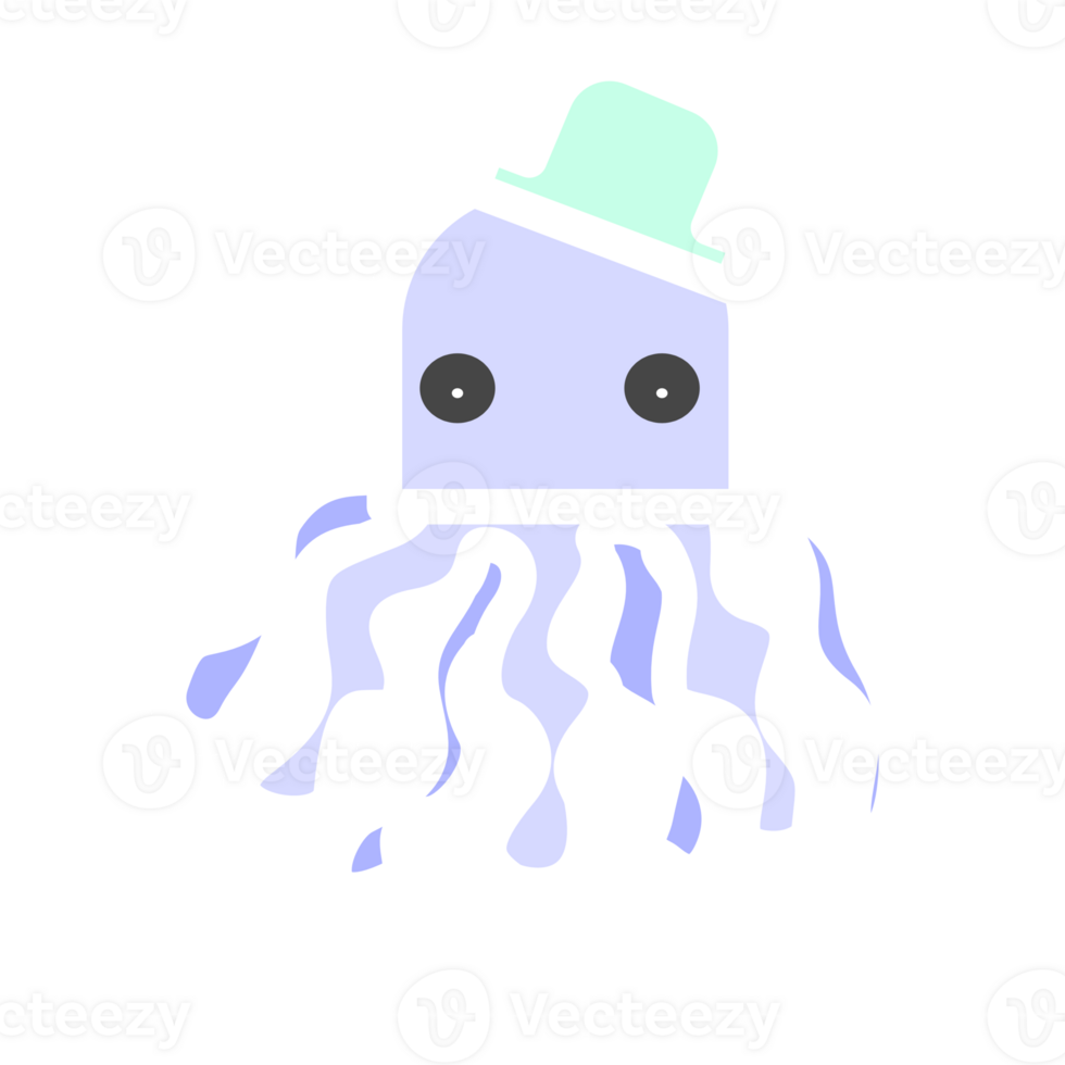 jellyfish sticker, transparent background, transparent png