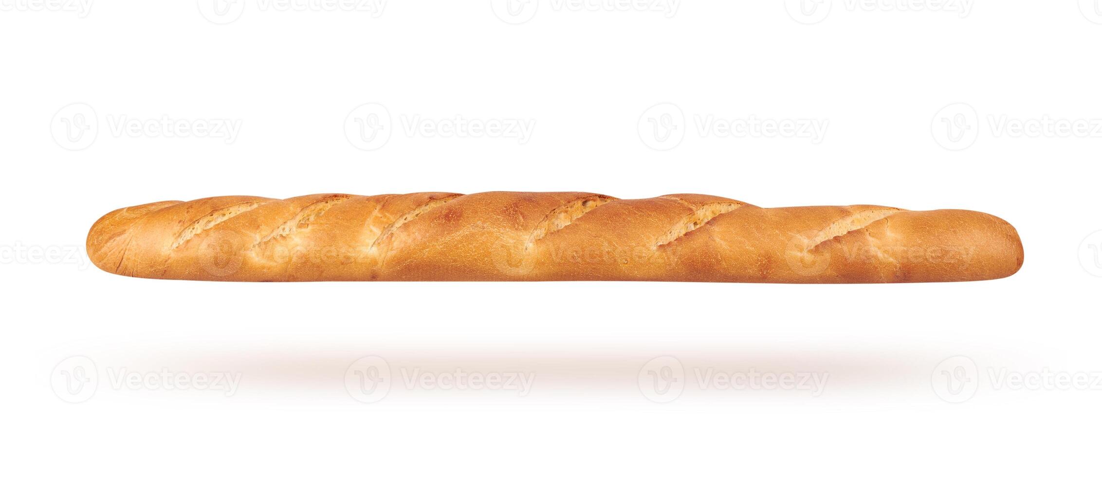 Baguette on white a background photo