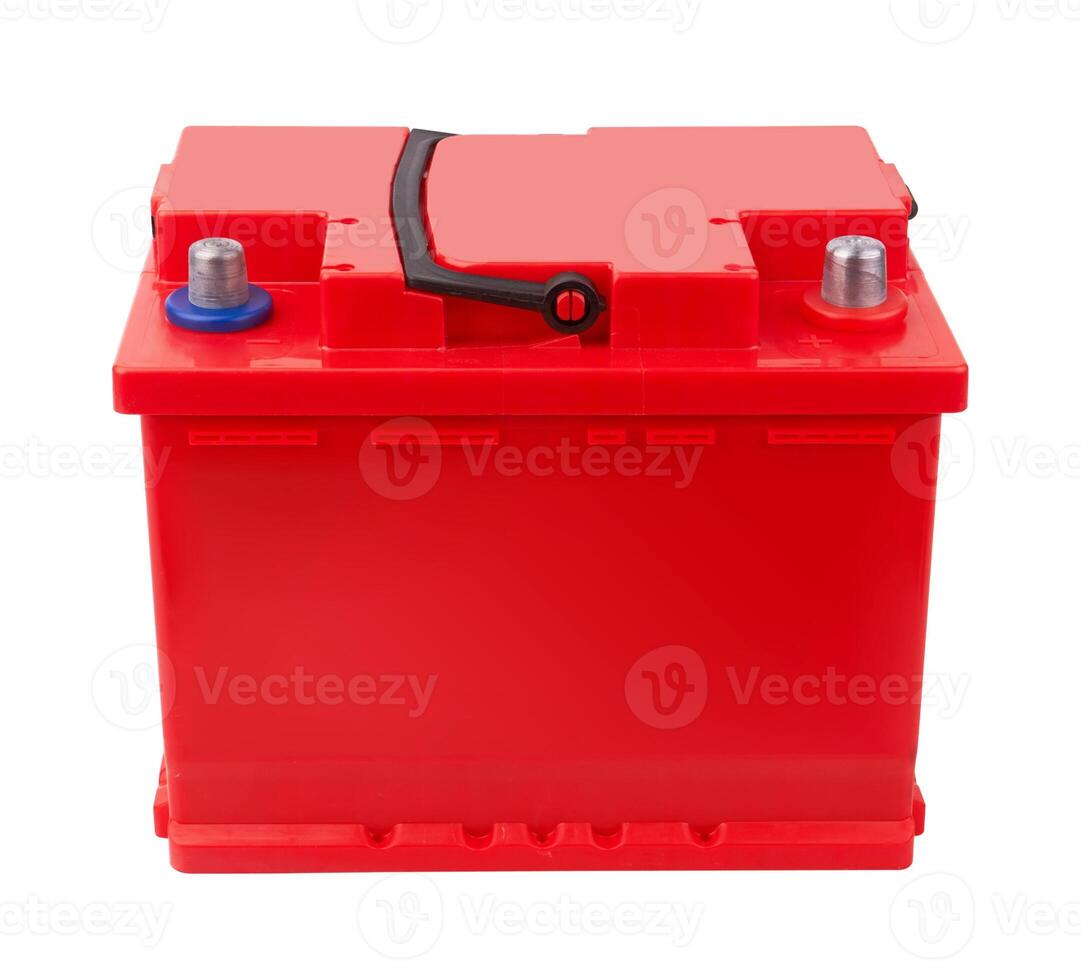 Car battery isolated on a white photo