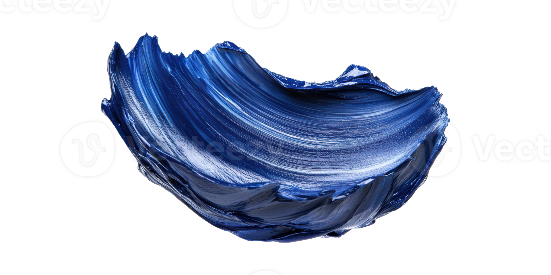 Blue Paint Brushstroke Texture. Artistic Expression And Creative Design Element Isolated On Transparent Background png