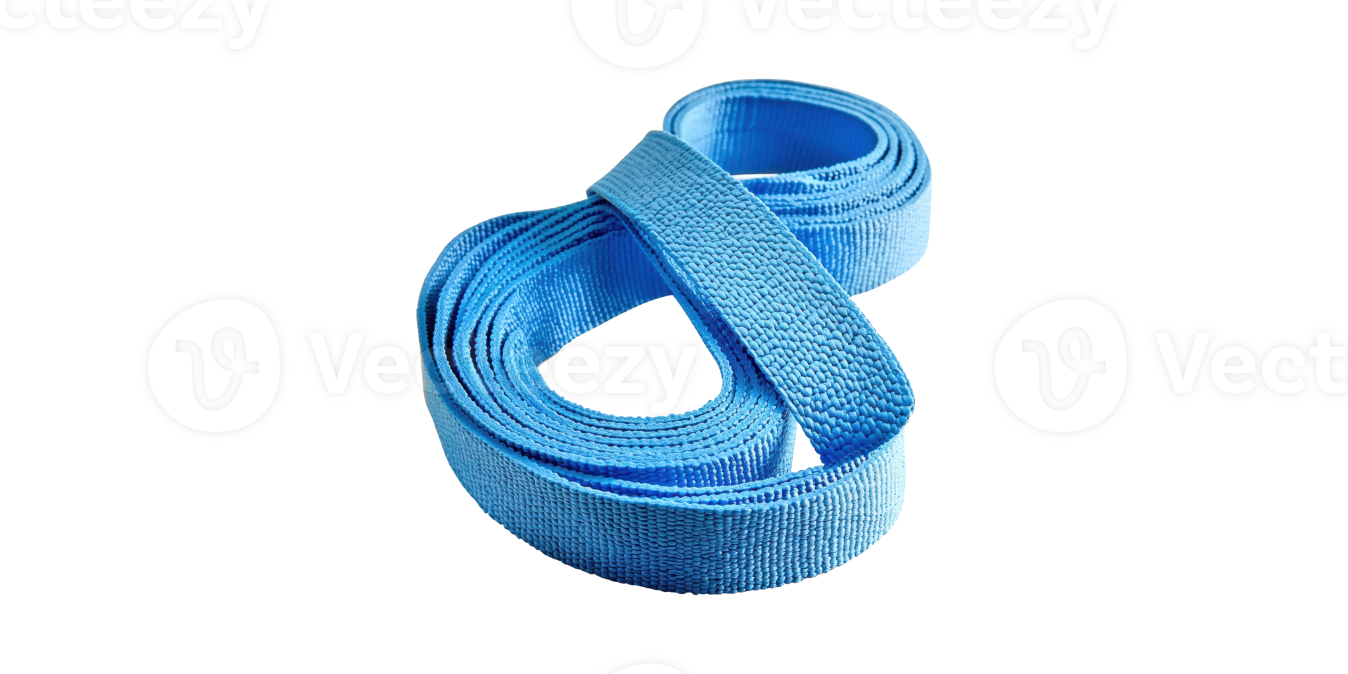 Blue Martial Arts Belt. Symbol Of Achievement And Discipline In Martial Arts Training Isolated On Transparent Background png
