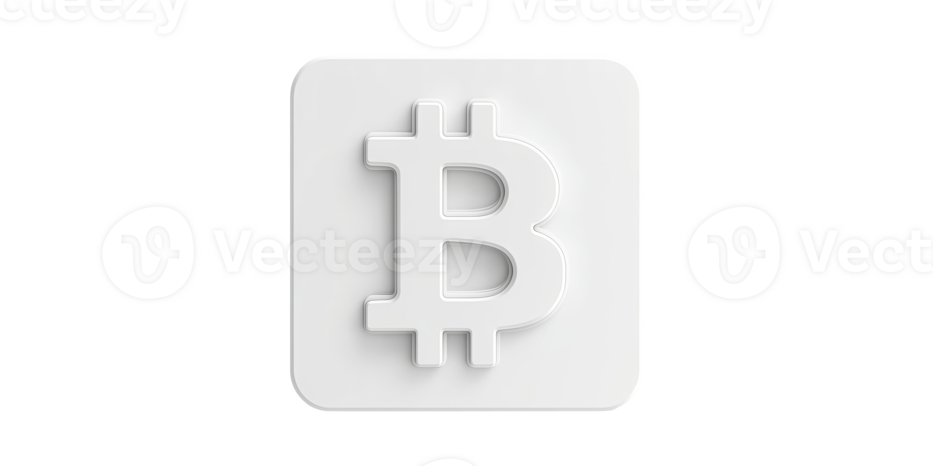 3D Bitcoin Symbol. Cryptocurrency And Digital Finance Concept Isolated On Transparent Background png