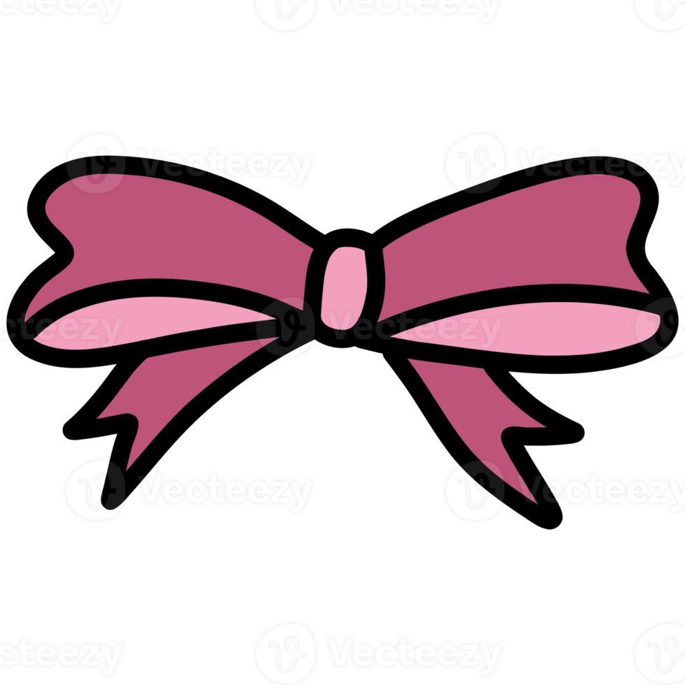 Cute bow on a transparent background png