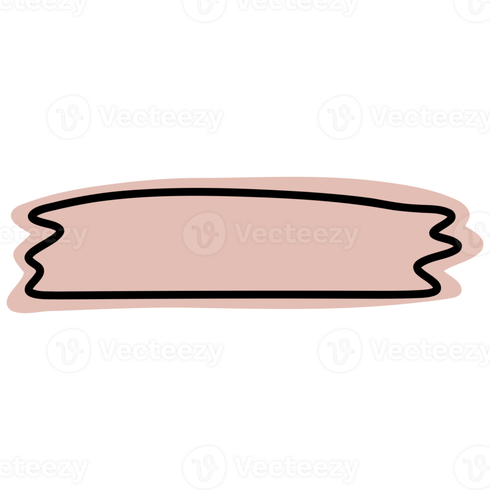 a pink washi tape with a black line on it png