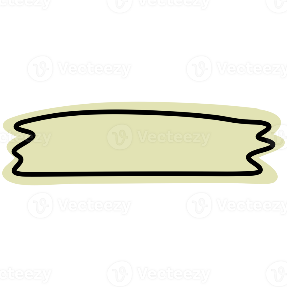 a line drawing of a piece of paper with a black line png