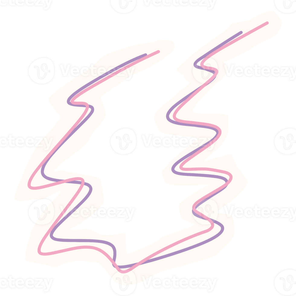 a pink and purple line drawing of a tree png