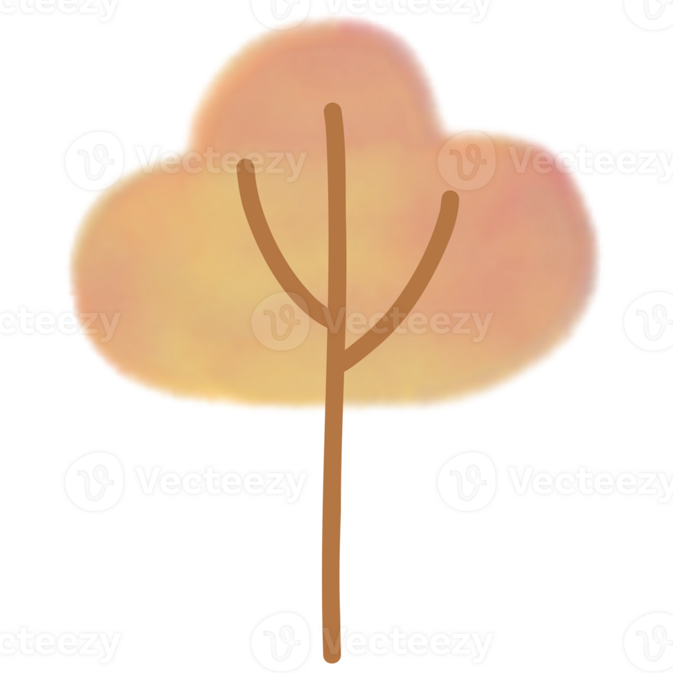 a tree with a cloud in the background png