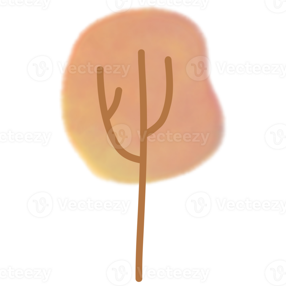 Atumn tree handdrawn png