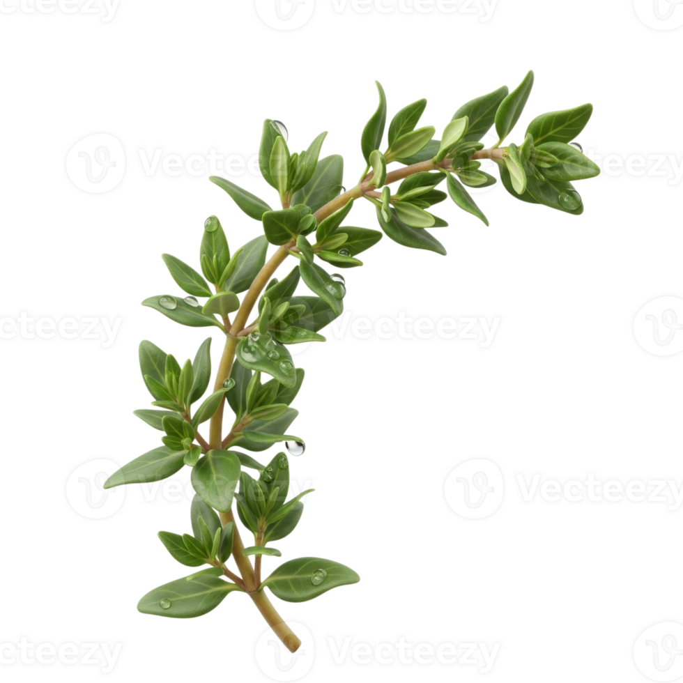 Fresh Green Branch of Aromatic Rosemary Herb png