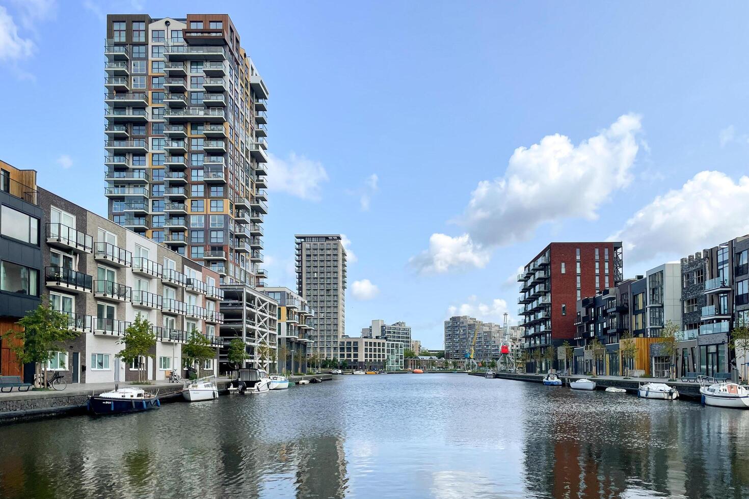 New modern buildings at Laakhaven, The Hague, Netherlands. June 4, 2025 photo