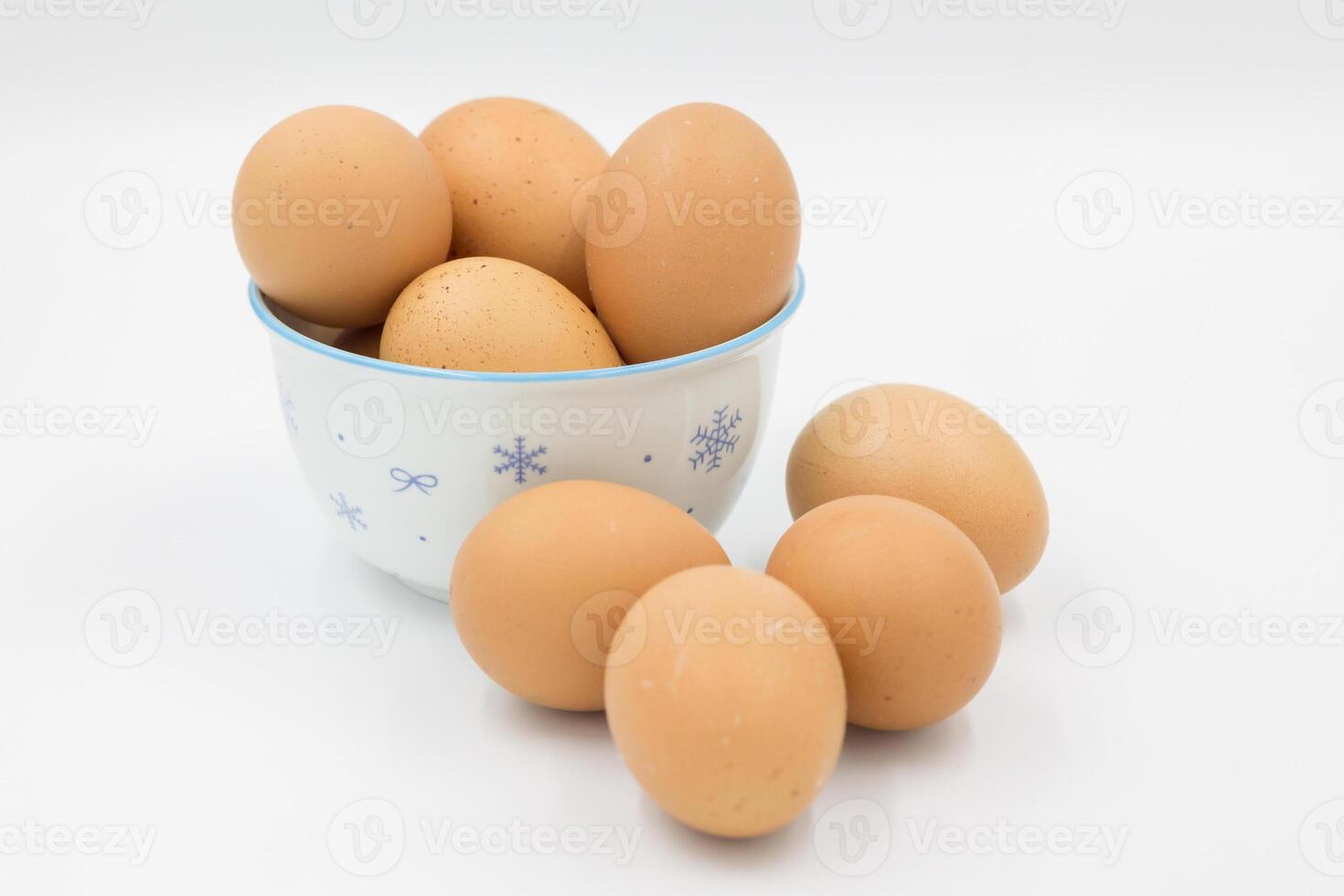 Chicken eggs on white background, egg isolated on the white background, Close view of raw chicken eggs, chicken egg isolated on white background, Raw eggs on white background photo